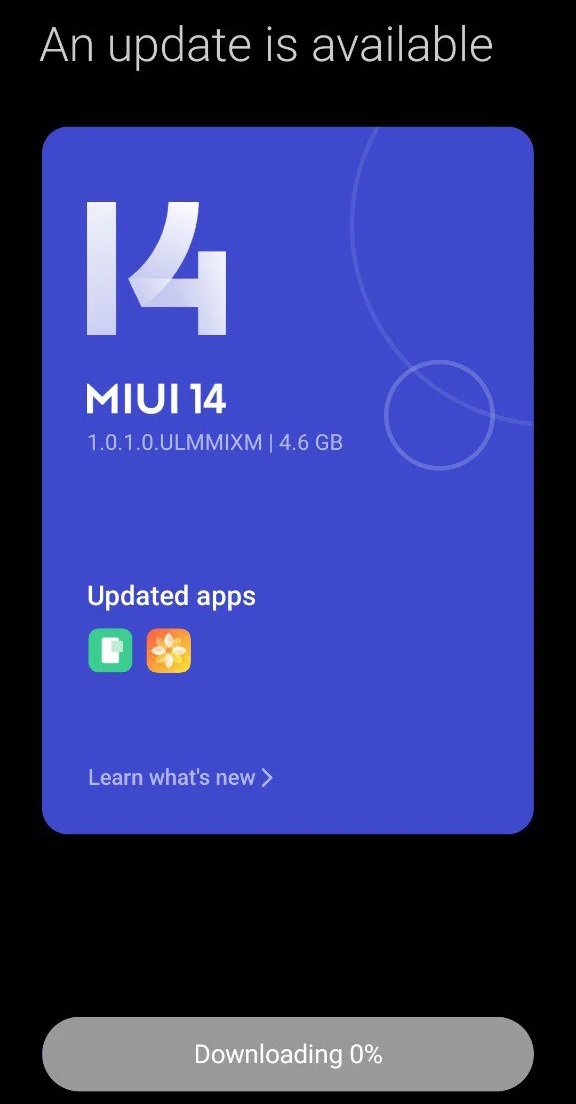 آپدیت گوشی poco f4