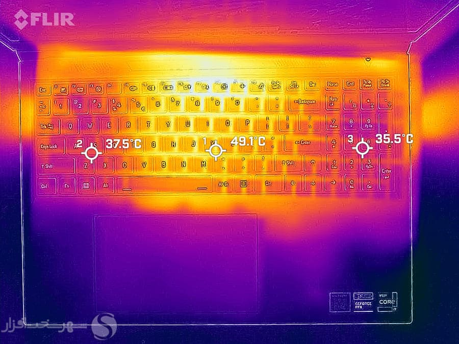 تست حرارت دمای لپ تاپ