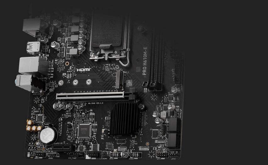 تصویر مادربردهای سری MSI PRO H610M-E