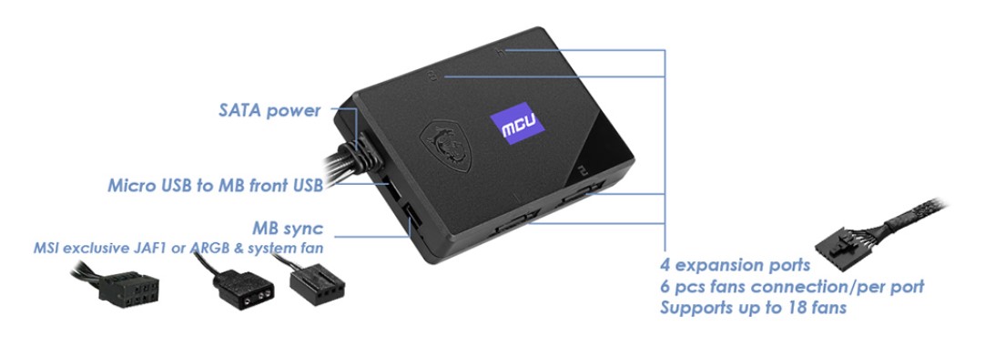 مشخصات هاب نورپردازی MPG EZ120 ARGB