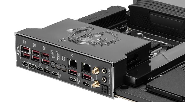 پنل پشتی مادربرد MEG X870E GODLIKE ام اس آی