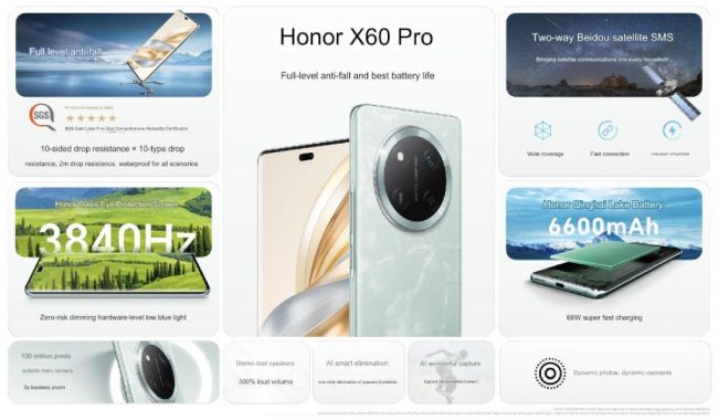 مشخصات گوشی Honor X60 Pro