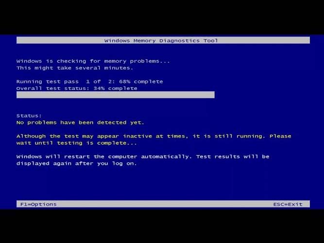 مراحل انجام تست رم با ابزار Memory Diagnostics