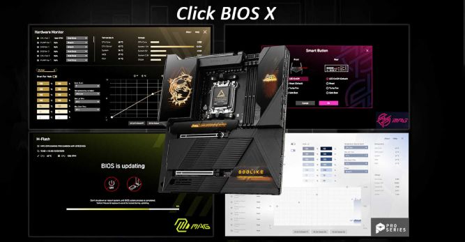 رابط کاربری جدید Click BIOS X
