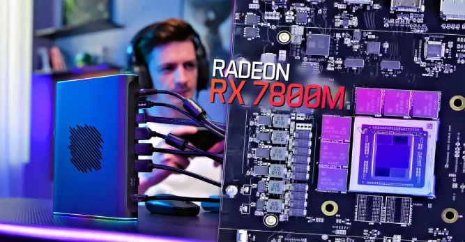 کارت گرافیک اکسترنال Radeon RX 7800M