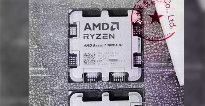 پردازنده های تقلبی Ryzen 7 9800X3D