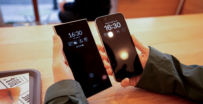 قابلیت ضد بازتاب صفحه‌نمایش گوشی Galaxy S24 Ultra