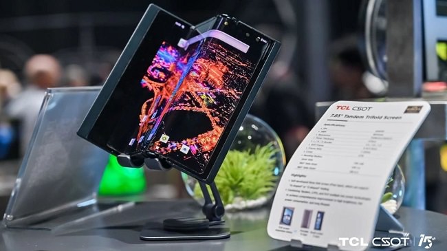 اولین گوشی جهان با نمایشگر تاشو سه تکه از TCL