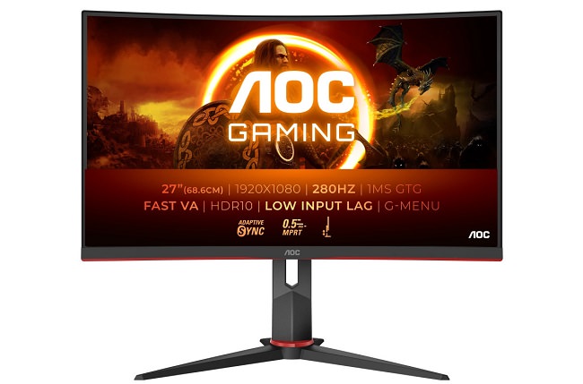 مانیتور گیمینگ خمیده AOC GAMING C27G2Z3/BK