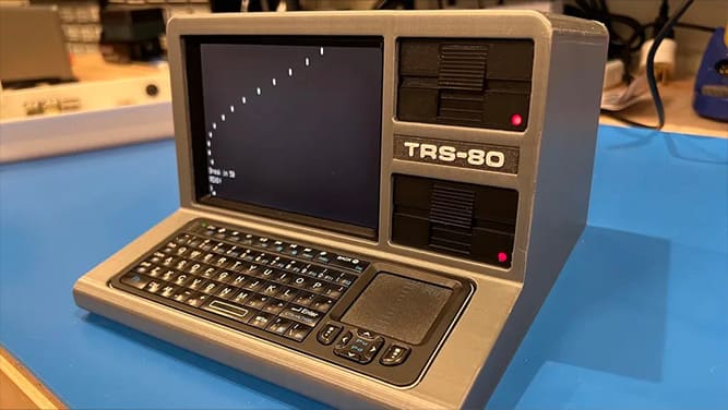 ساخت کامپیوتر خانگی TRS-80 با کمک پرینتر سه بعدی