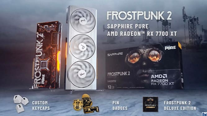 کارت گرافیک Pure Radeon RX 7700 XT Frostpunk 2 Edition