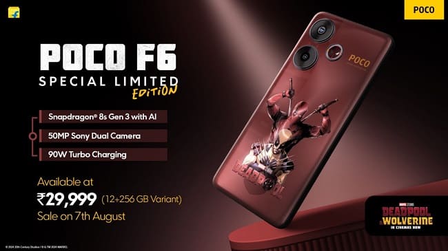 گوشی Poco F6 Deadpool Limited Edition