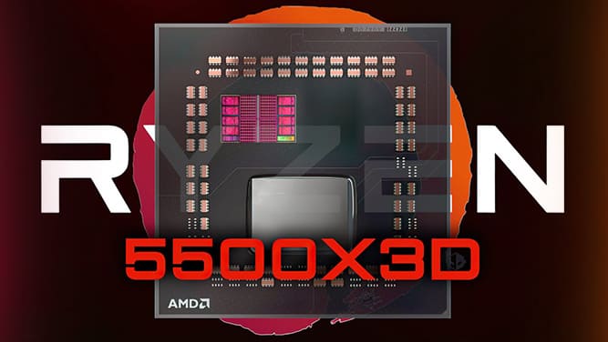 پردازنده جدید Ryzen 5 5500X3D