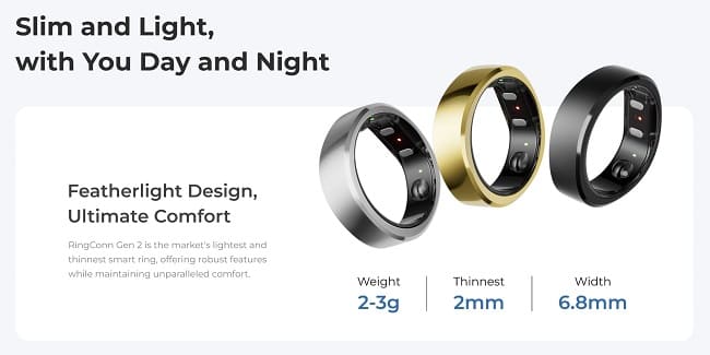 حلقه هوشمند RingConn Gen 2