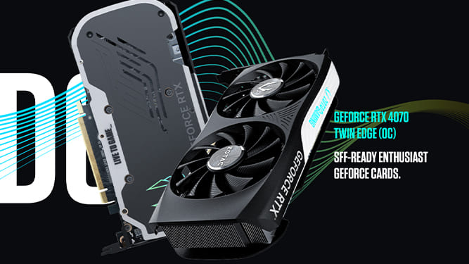 کارت گرافیک RTX 4070 با تراشه GDDR6 از برند Zotac
