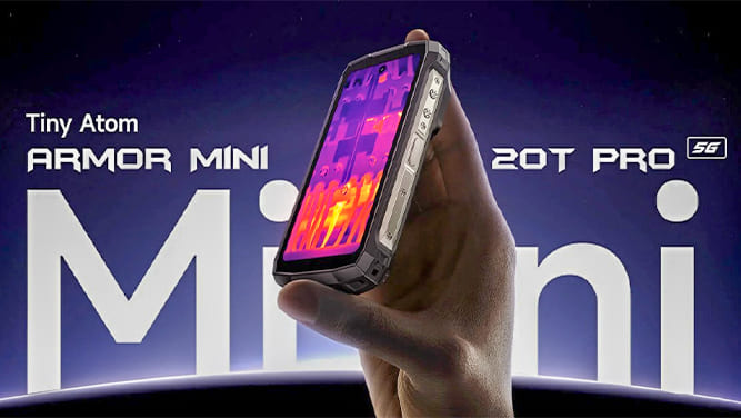 کوچک‌ترین گوشی مقاوم جهان به نام Armor Mini 20T Pro