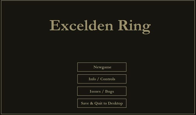بازسازی Elden Ring در نرم‌افزار اکسل!