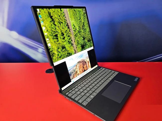 اولین لپ‌تاپ رول شونده جهان با قابلیت AI