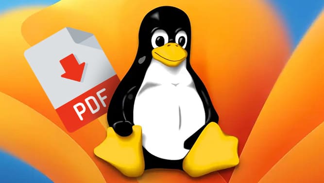 لینوکس درون فایل PDF