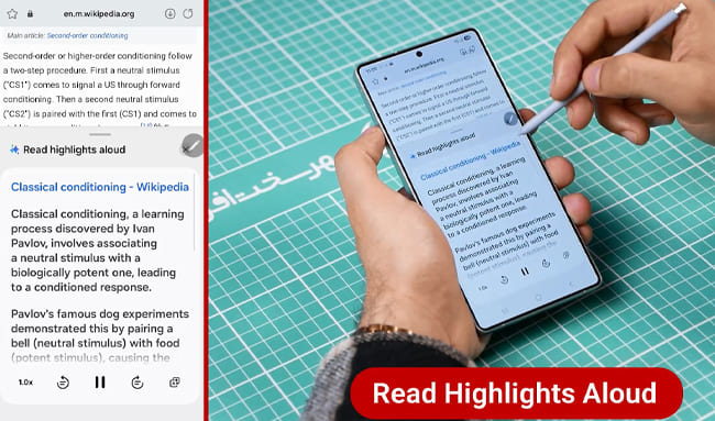 Browsing Assist با هوش مصنوعی گلکسی