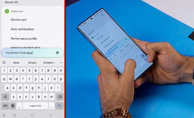 قابلیت Settings Search در هوش مصنوعی گلکسی اس 25