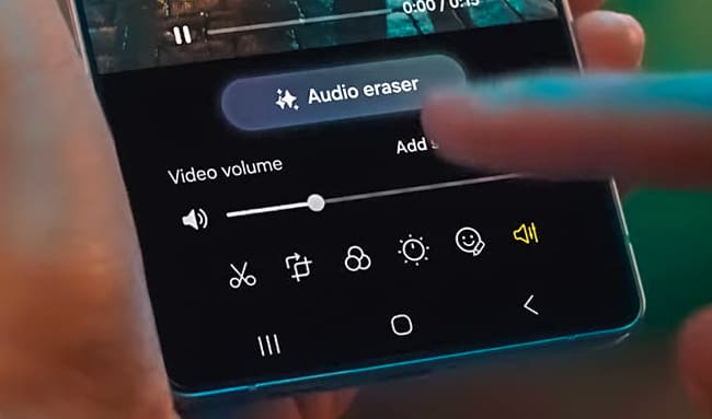 حذف نویز صوتی و برش هوشمند ویدئو در گوشیهای جدید Galaxy S25 Ultra