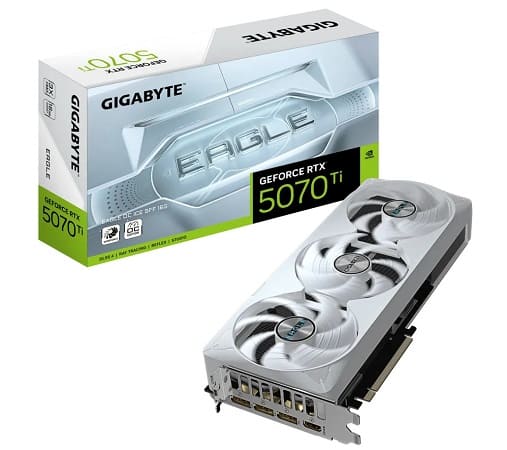 گیگابایت RTX 5070 Ti EAGLE OC ICE 16G