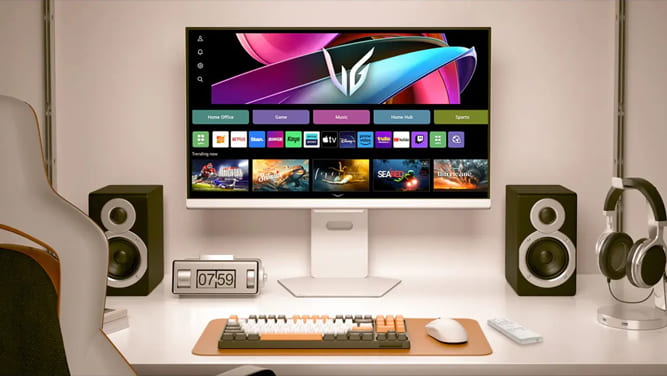 مانیتور گیمینگ 4K و تلویزیون هوشمند در یک قاب