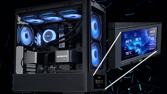 کیس جدید LANCOOL 207 Refresh با یک نمایشگر LCD کوچک