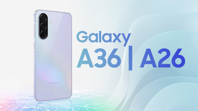 گوشی های Galaxy A36 و A26 سامسونگ معرفی شد