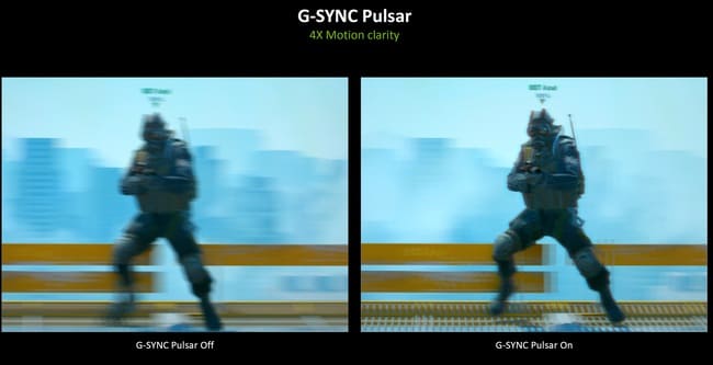 G-Sync Pulsar وضوح تصاویر در حال حرکت را در مانیتورهای با رفرش ریت متغیر تا 4 برابر بهبود می‌دهد