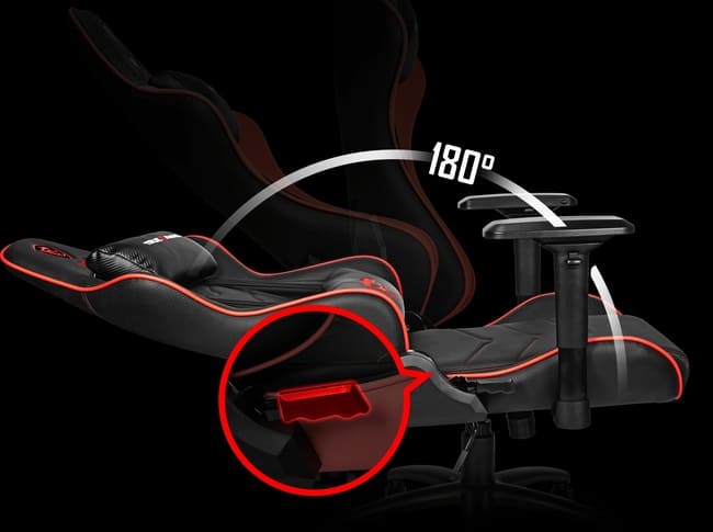 امکان تنظیم پشتی در زاویه 180 درجه در صندلی MAG ch120