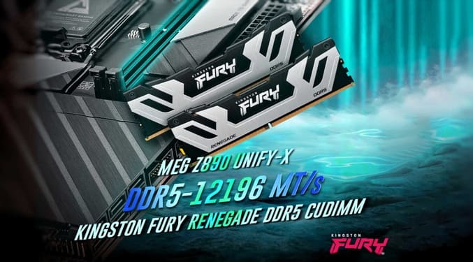 ثبت رکورد 12196 MT/s توسط MSI