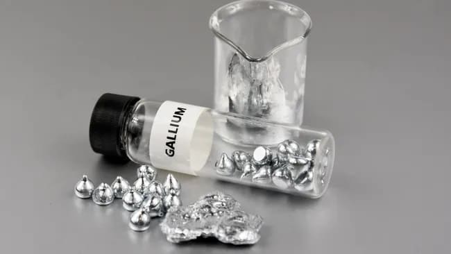 گالیوم استفاده زیادی در صنایع نیمه هادی و پنل های خورشیدی دارد