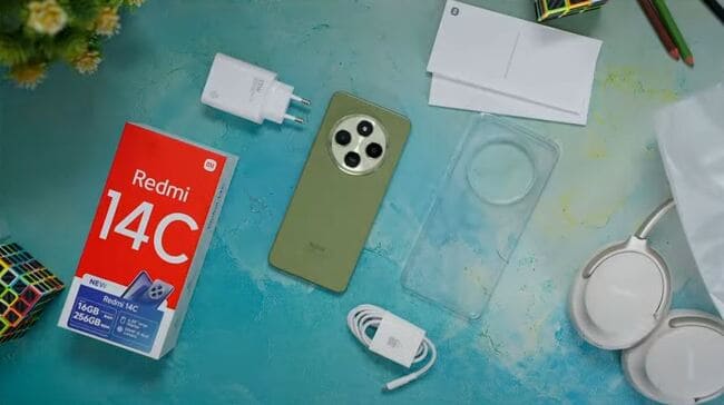 محتویات درون جعبه Redmi 14c