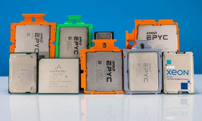پردازندههای سرور ساخت اینتل، AMD و Ampere