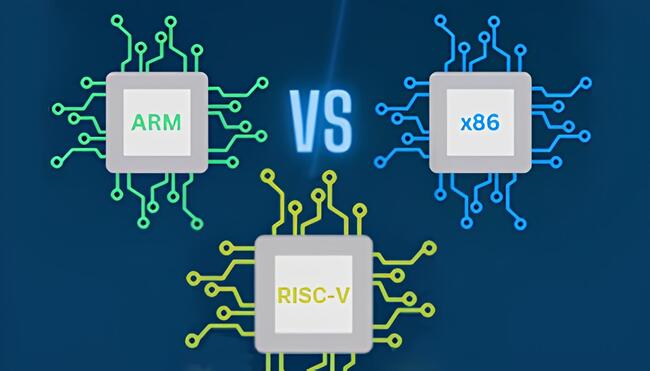 معماری های ARM، RISC-V و x86