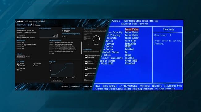 تفاوت BIOS و UEFI