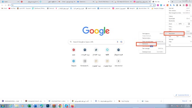 نصب اکستنشن برای دانلود از اینستاگرام
