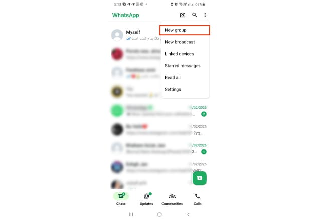 نحوه استفاده از واتساپ برای یادداشت‌ها