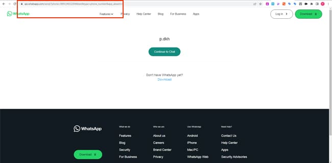 روش پیام دادن به شماره خود در واتساپ