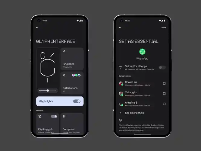 رابط کاربری Nothing OS