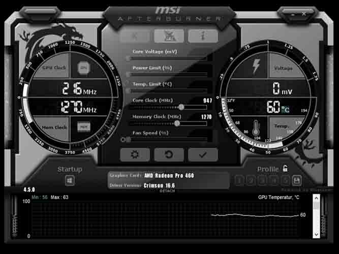 نرمافزارMSI Afterburner