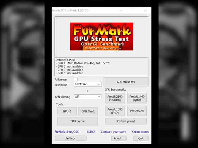 نرم افزار FurMark