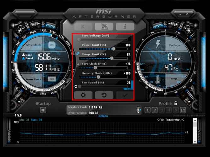 اورکلاک کارت گرافیک با نرم افزار MSI Afterburner