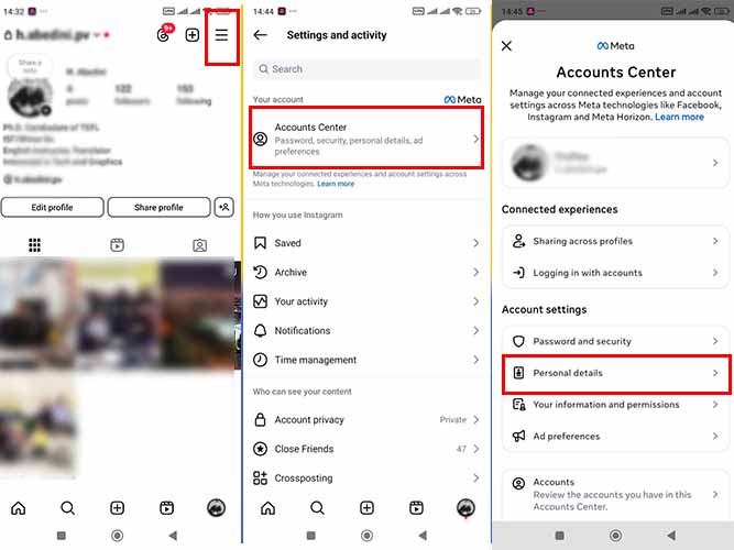  اولین مراحل دی اکتیو کردن اینستاگرام