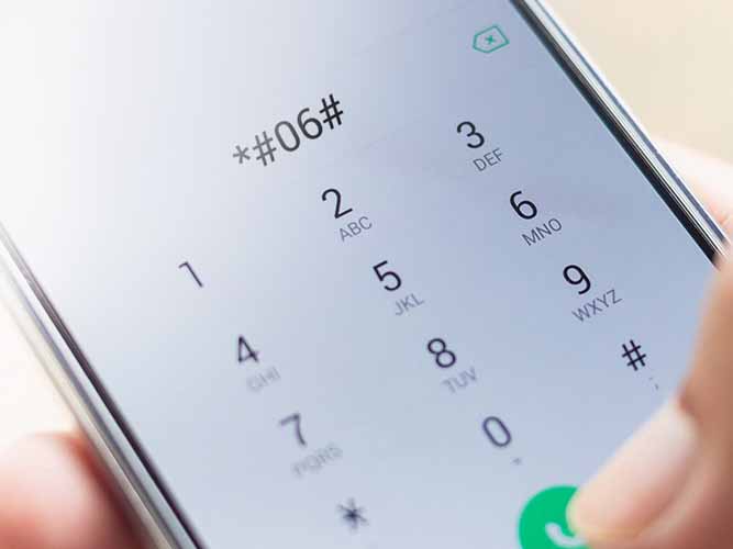 واردکردن کد IMEI گوشی