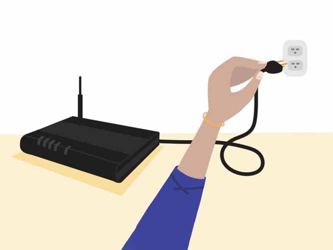 خاموش کردن مودم ADSL