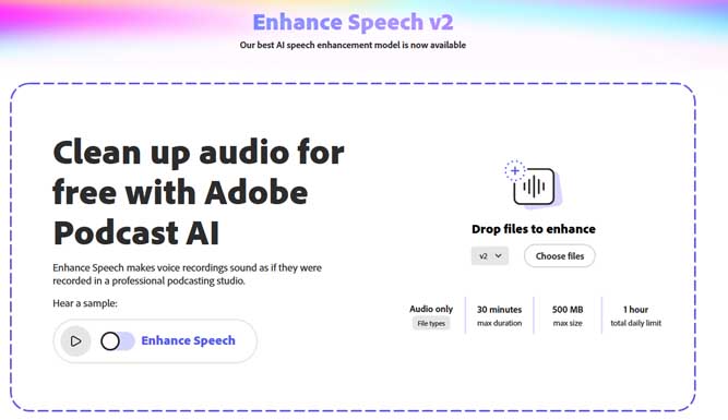 استفاده از Adobe Podcast برای افزایش کیفیت صدا