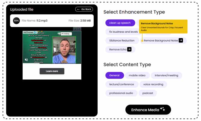 استفاده از Adobe Podcast برای افزایش کیفیت صدا